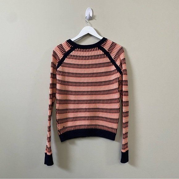 Lululemon women’s Devi CrewNeck knit pullover sweater - Naval blue/plum peach - Picture 8 of 10